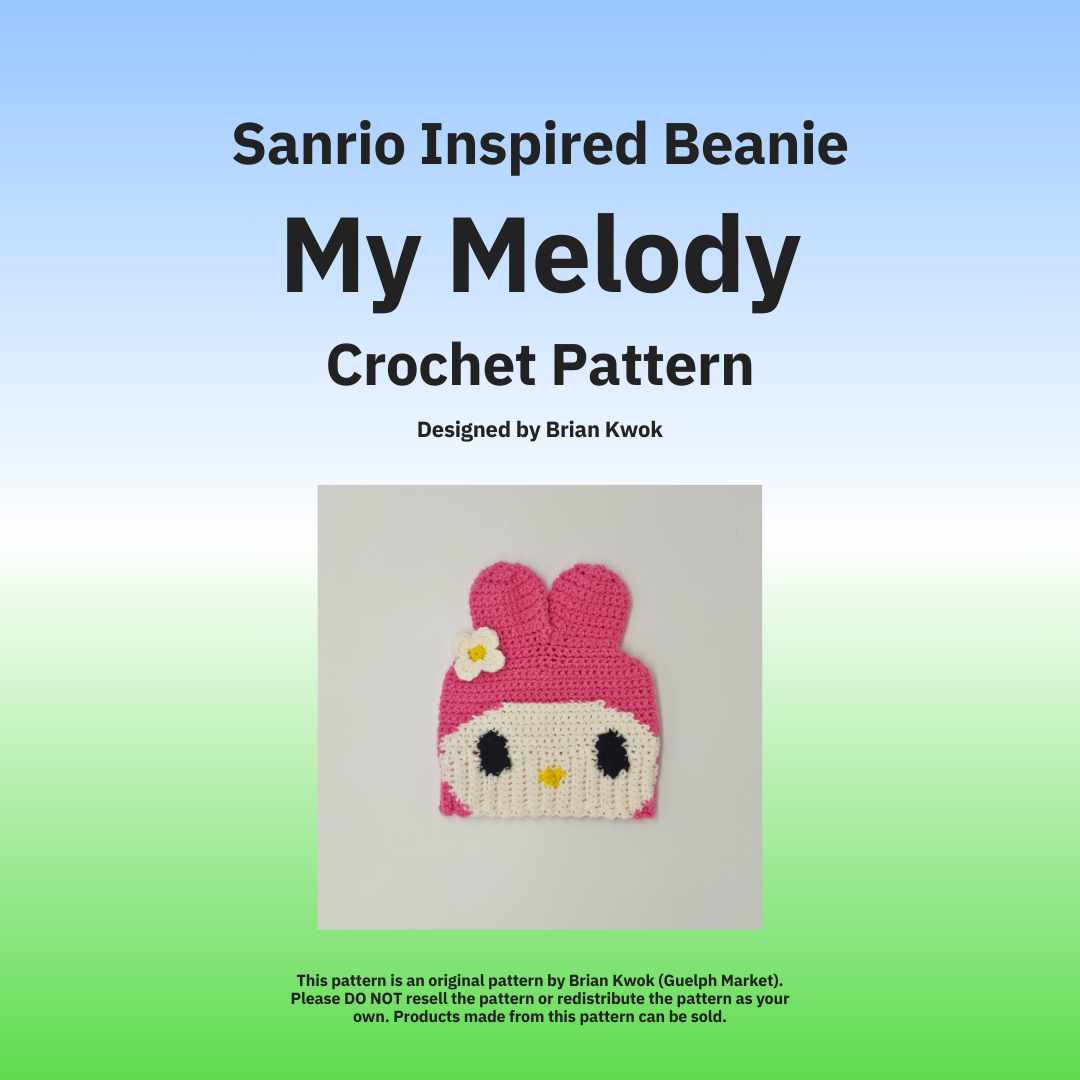 Sanrio Beanie Crochet Pattern - My Melody [Digital Pattern