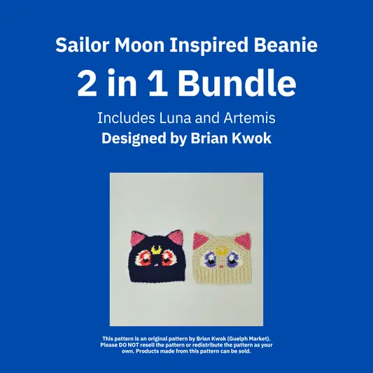 2-in-1 Sailor Moon Crochet Pattern Bundle [Digital Pattern]