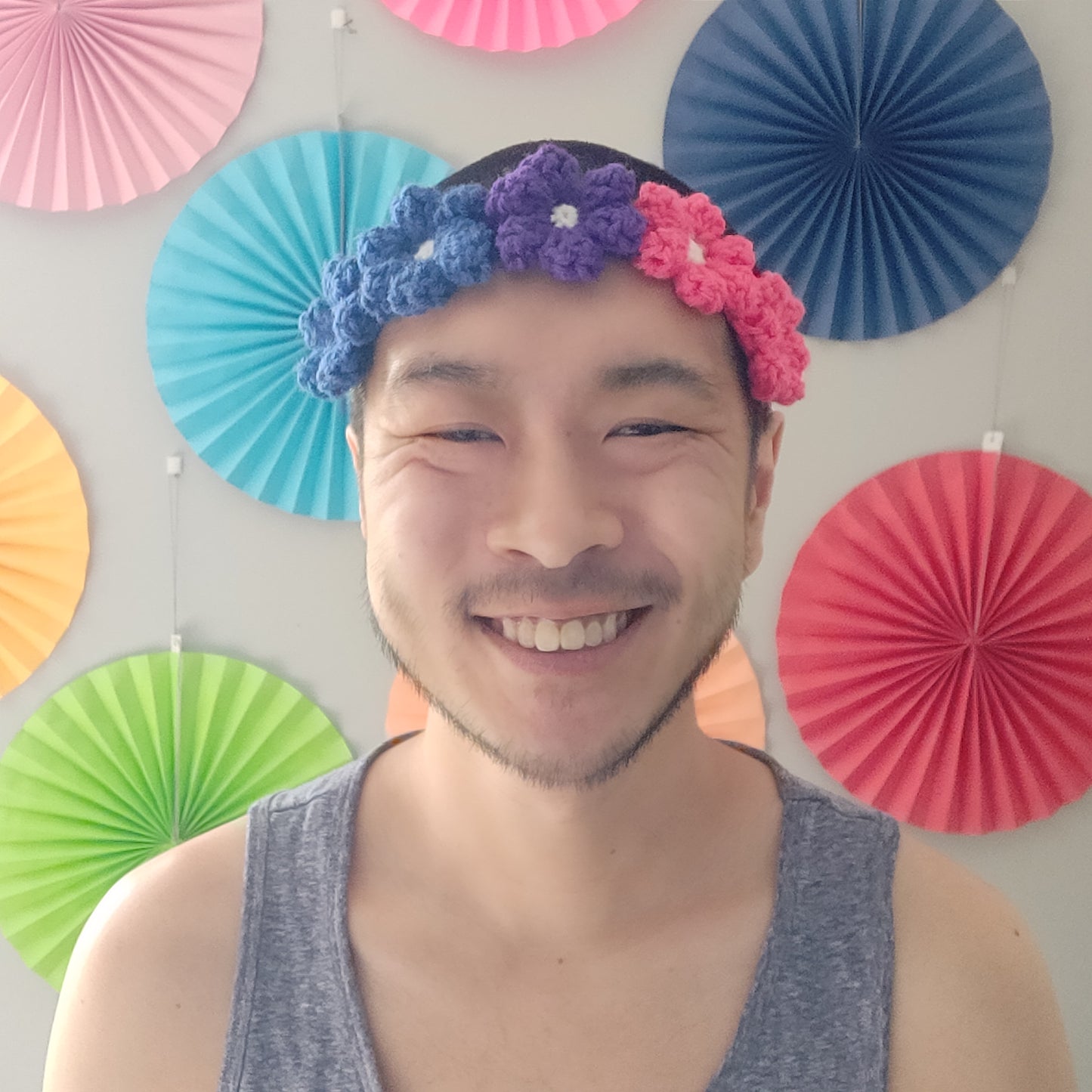 Crochet Floral Headband #7