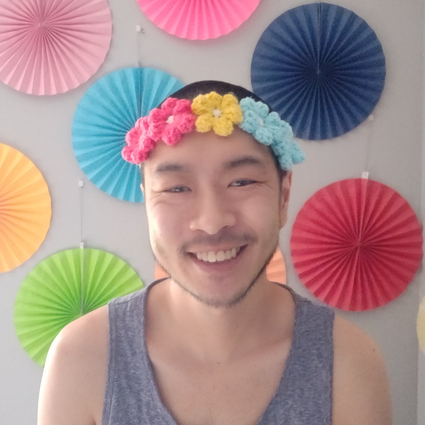 Crochet Floral Headband #10