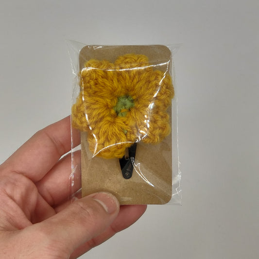 Yellow-Green Flower Barrette