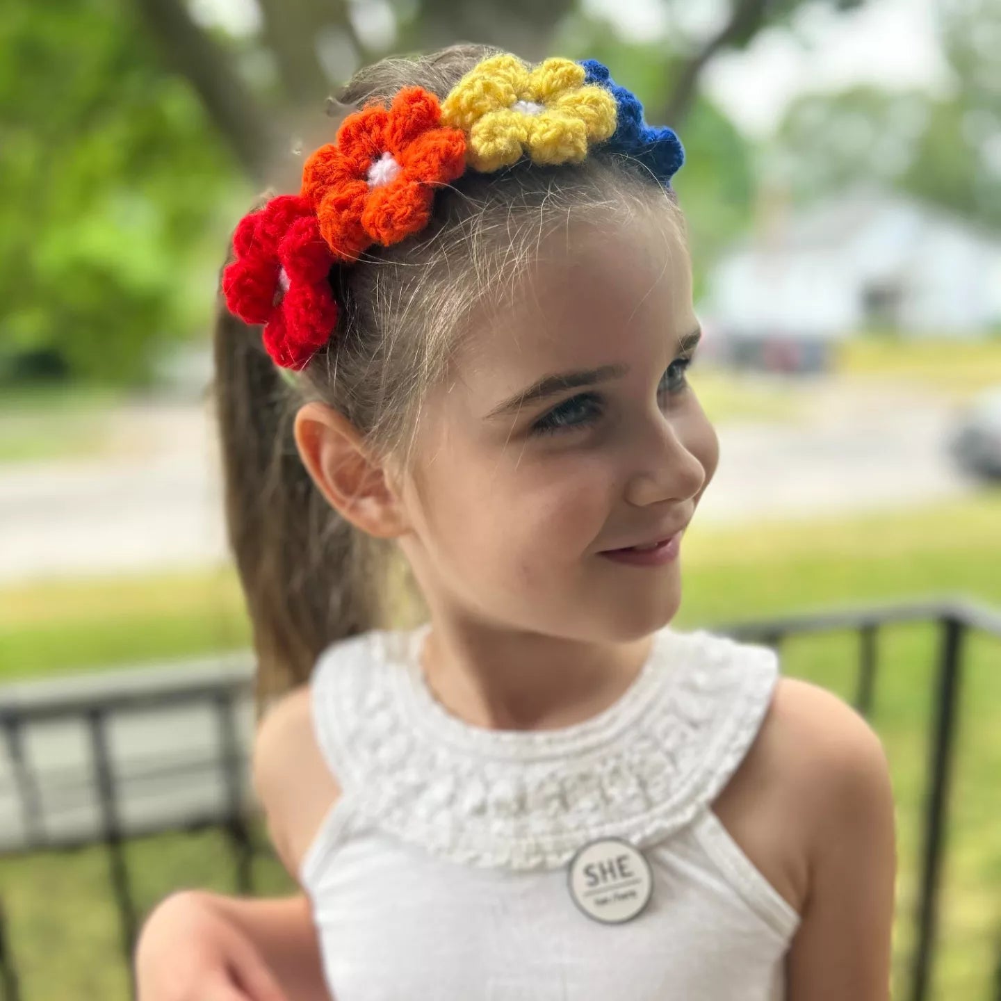 Crochet Floral Headband #9