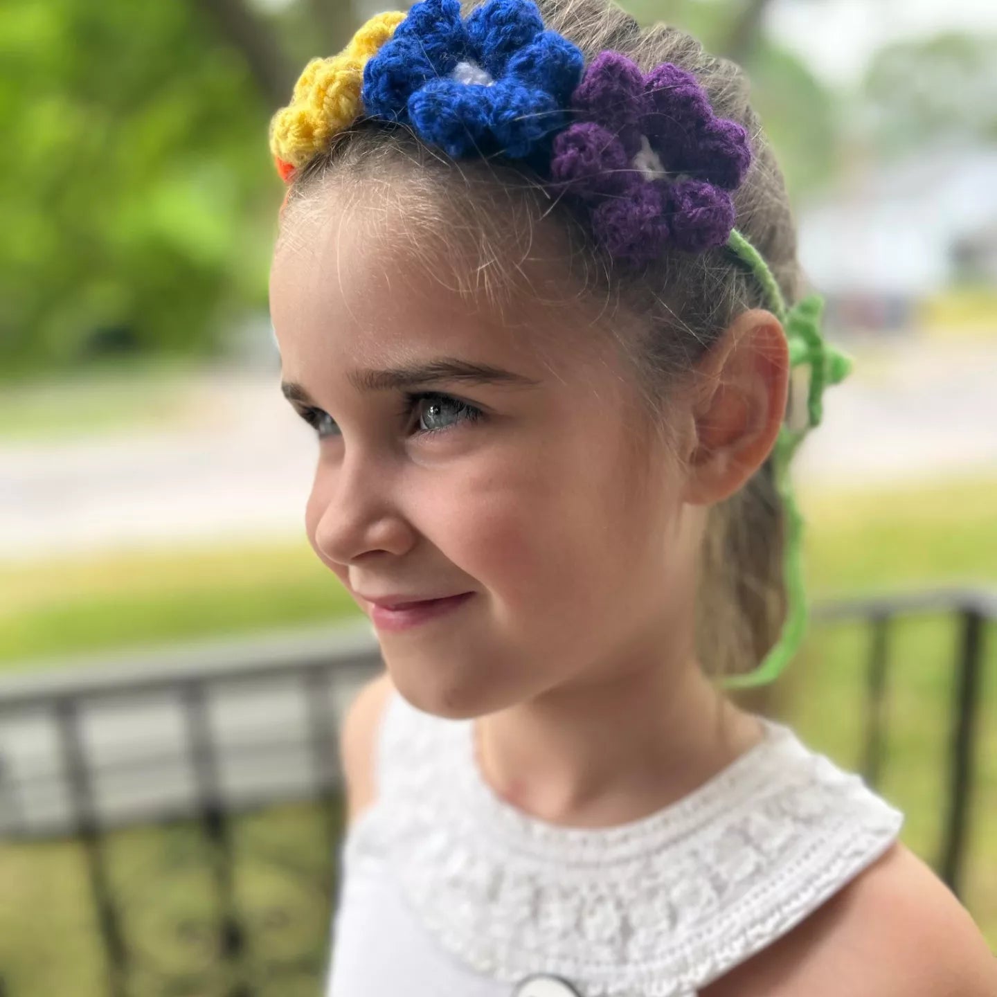 Crochet Floral Headband #9