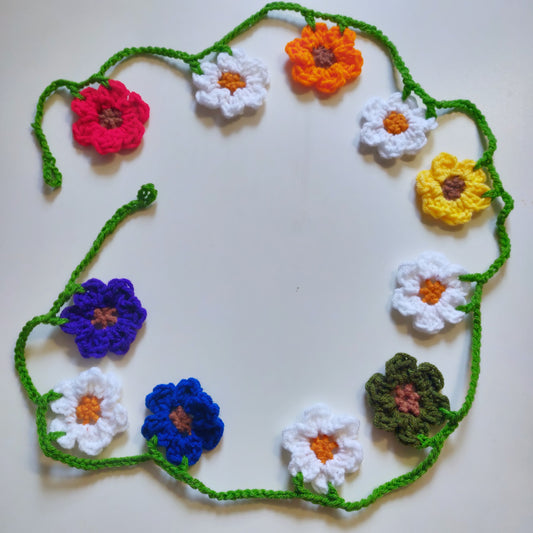 Rainbow Flower Garland