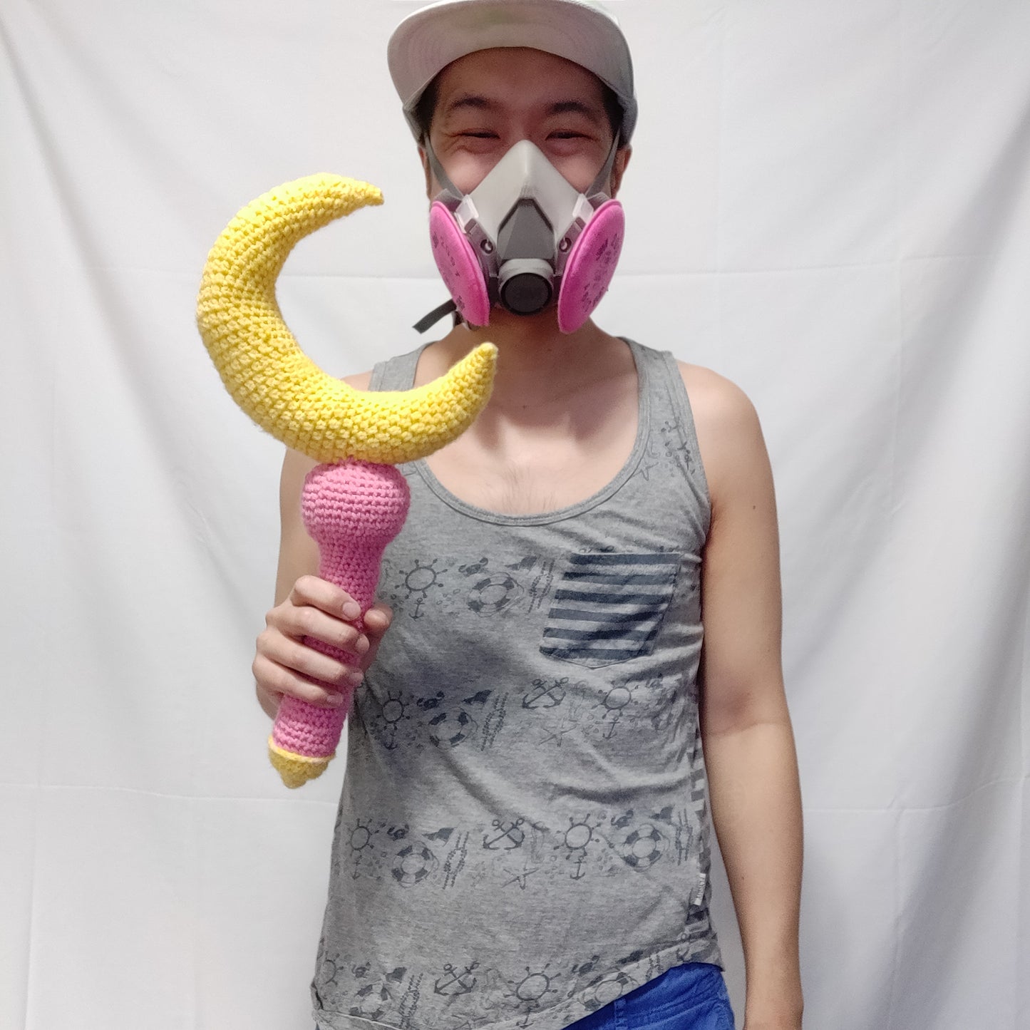 Crochet 90s Moon Wand Amigurumi (Stuffie)