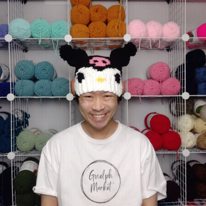 Sanrio Beanie Crochet Pattern - Kuromi [Digital Pattern]