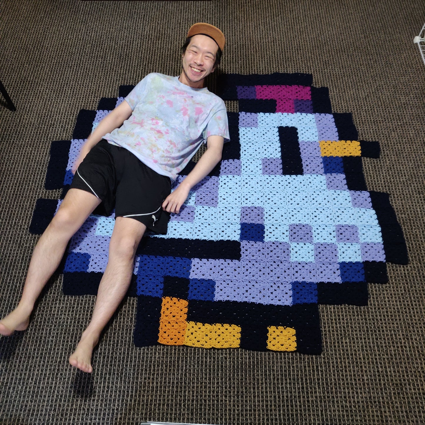 Stardew Valley Blue Chicken Blanket (handmade)