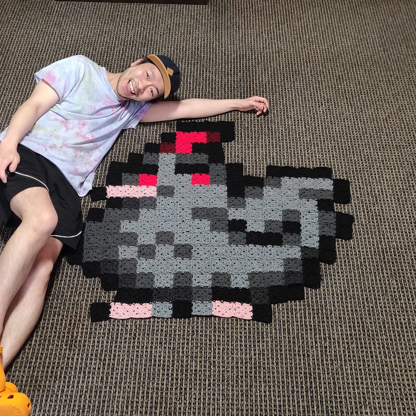 Stardew Valley Void Chicken Blanket (handmade) (style 2) (ready made)