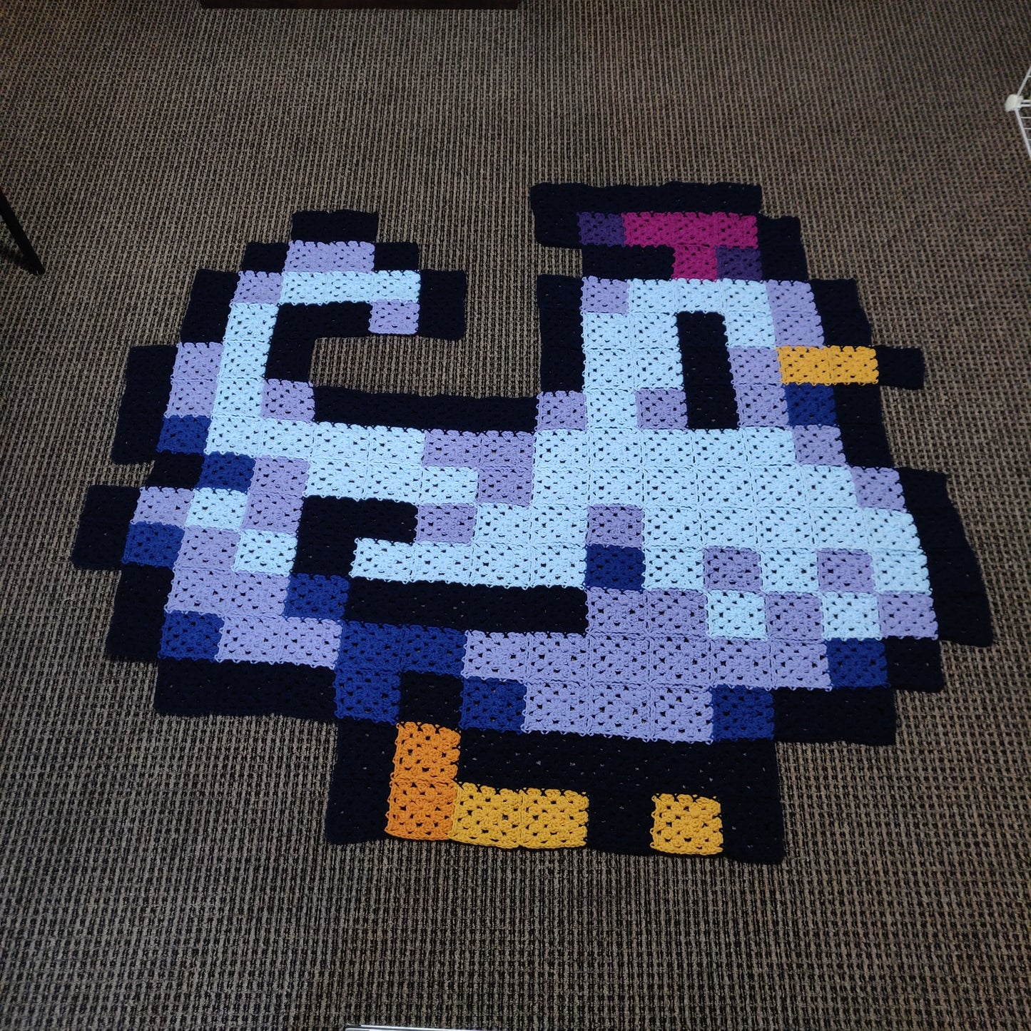 Stardew Valley Blue Chicken Blanket (handmade)