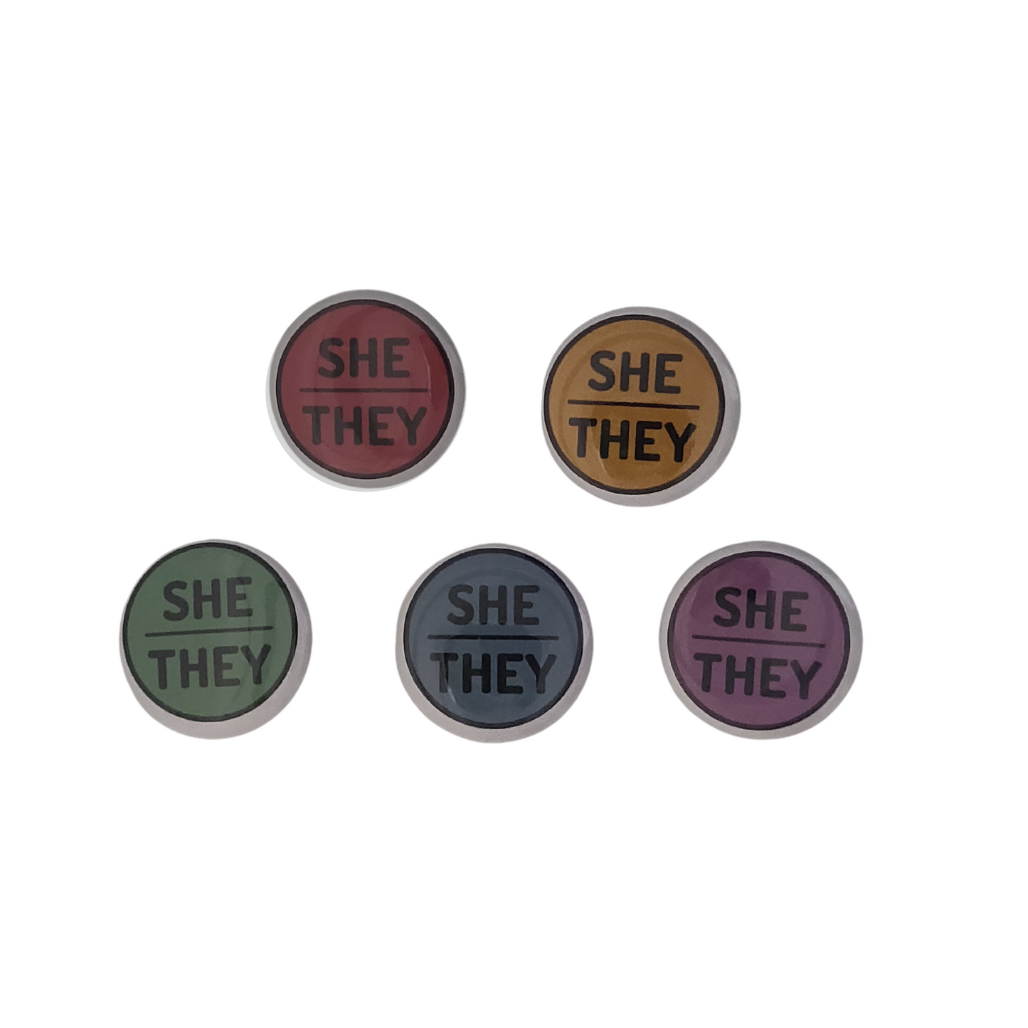 1.5" She They Mixed Pronoun Button