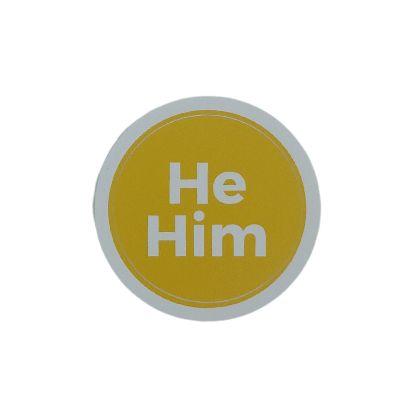 2" Pronoun Sticker - They She He