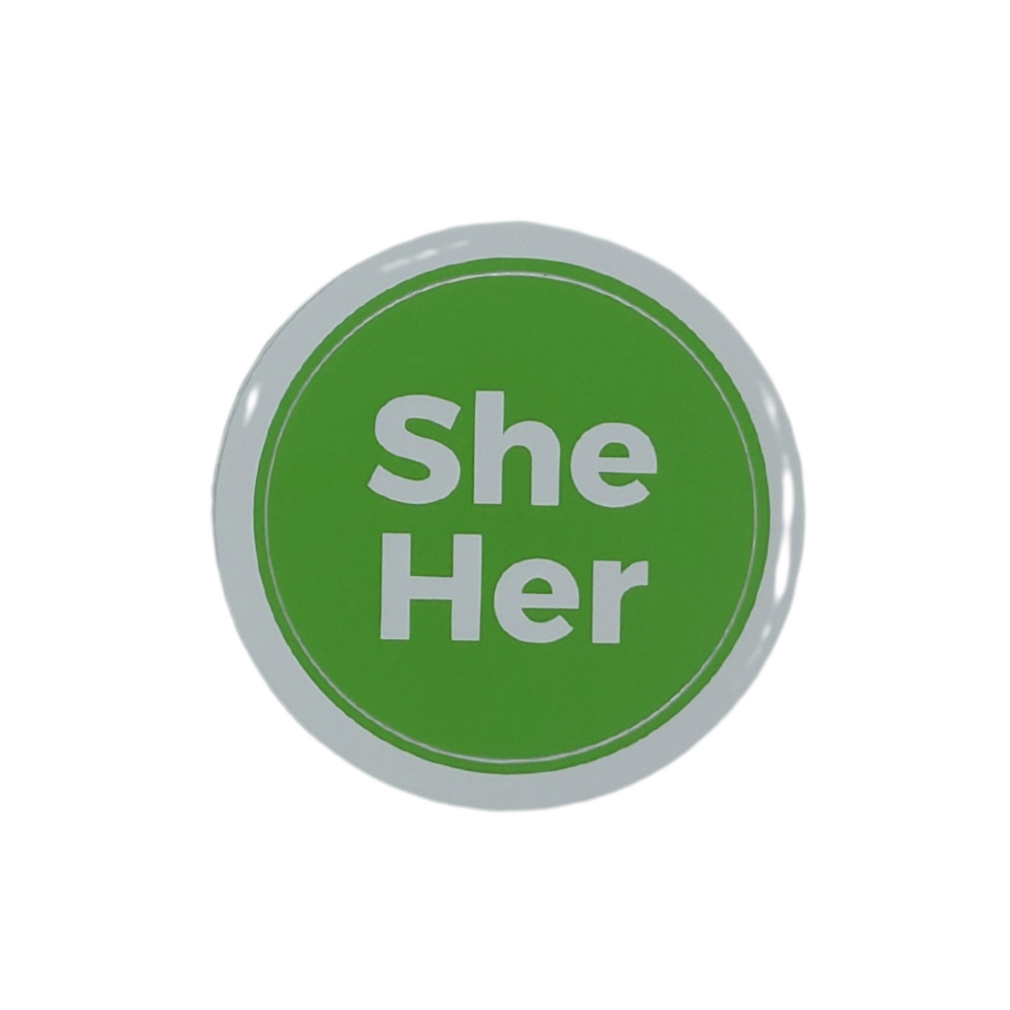 2" Pronoun Sticker - They She He