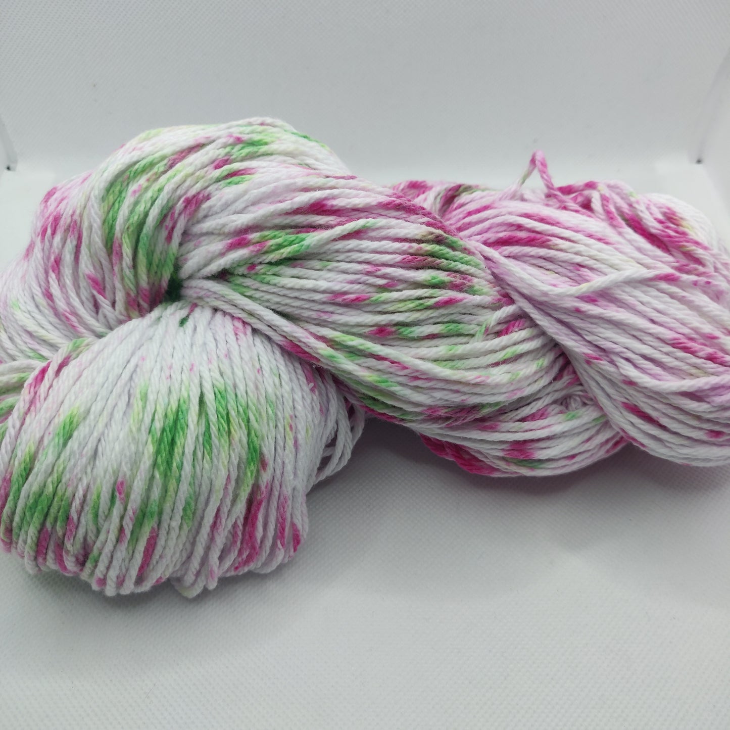 Dragonfruit Sprinkle - Hand Dyed Cotton Yarn