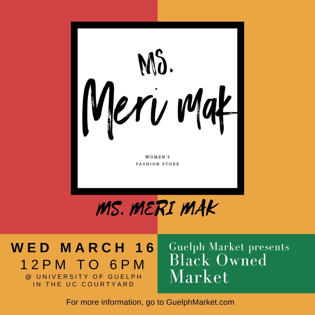 Black Owned Market Vendor - Ms. Meri Mak