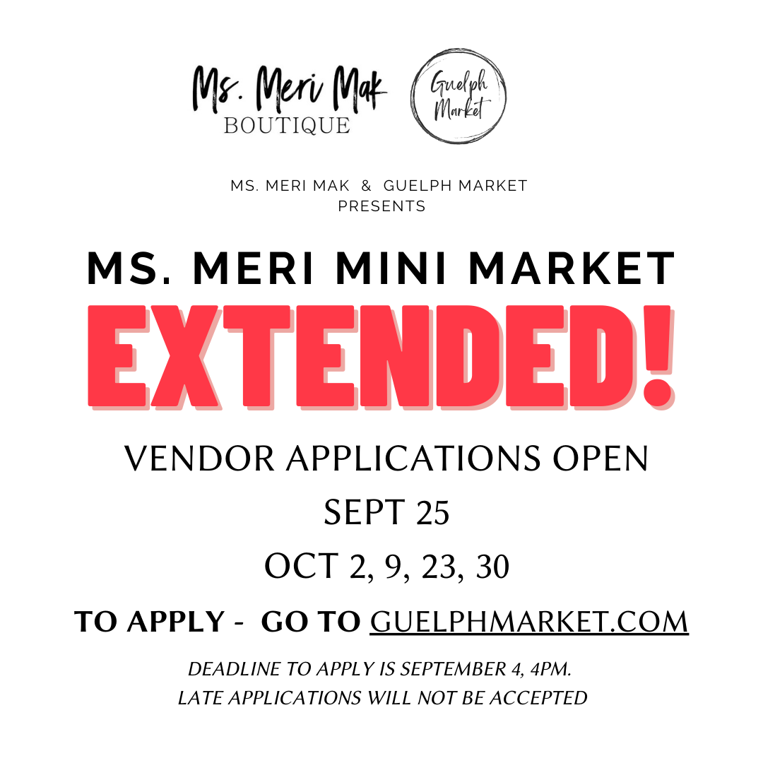 Ms. Meri Mini Mak Market Vendor Application