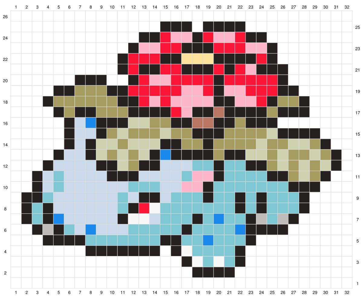 Free Venasaur Crochet Pattern [Digital Pattern]