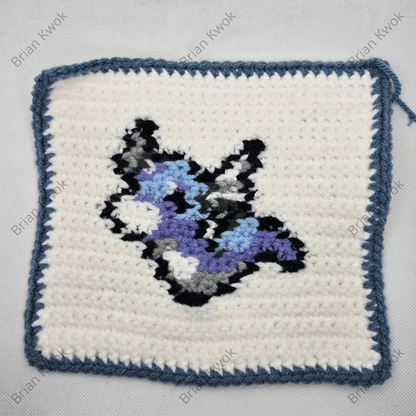 Pokemon Block Series: 0147 Dratini Integrated Tapestry Crochet Pattern [Digital Pattern]