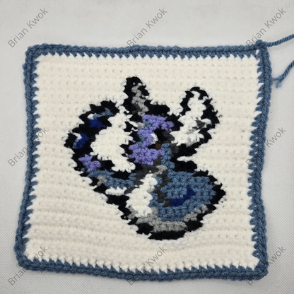 Pokemon Block Series: 0148 Dragonair Integrated Tapestry Crochet Pattern [Digital Pattern]