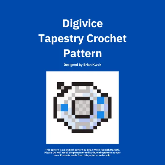 Digivice Tapestry Crochet Pattern [Digital Pattern]