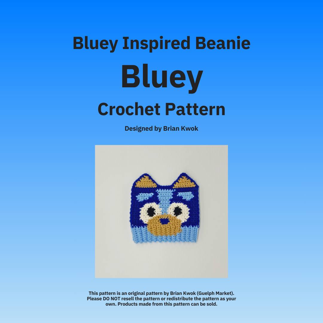 Bluey (from Bluey) Beanie Crochet Pattern [Digital Pattern]