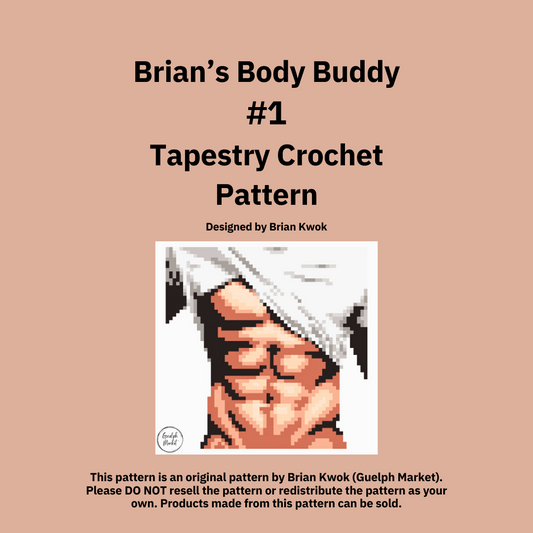 Brian's Body Buddy #1 Tapestry Crochet Pattern [Digital Pattern]