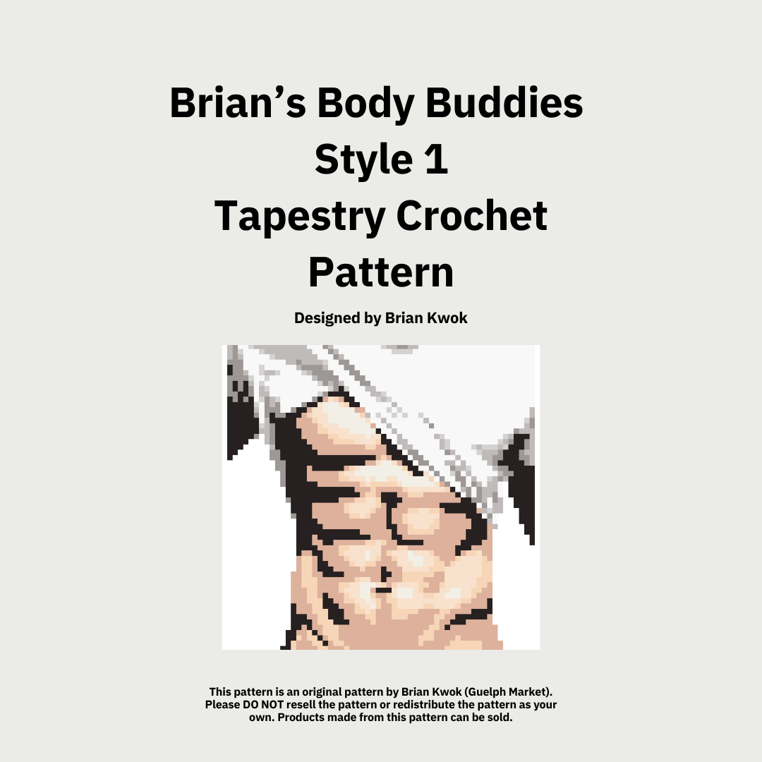 Brian's Body Buddies (Style 1) Tapestry Crochet Pattern [Digital Pattern]