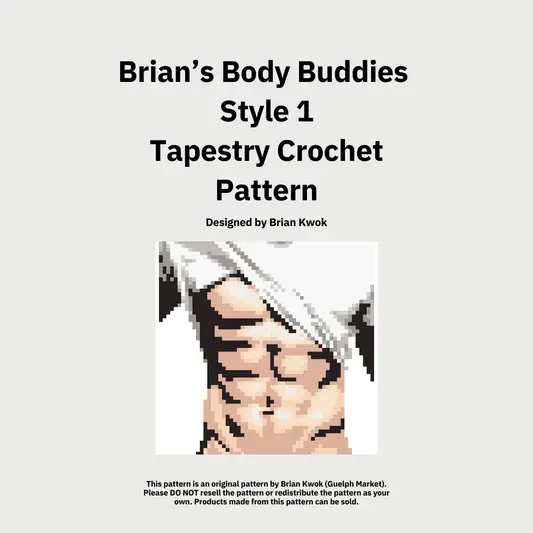 Brian's Body Buddies (Style 1) Tapestry Crochet Pattern [Digital Pattern]