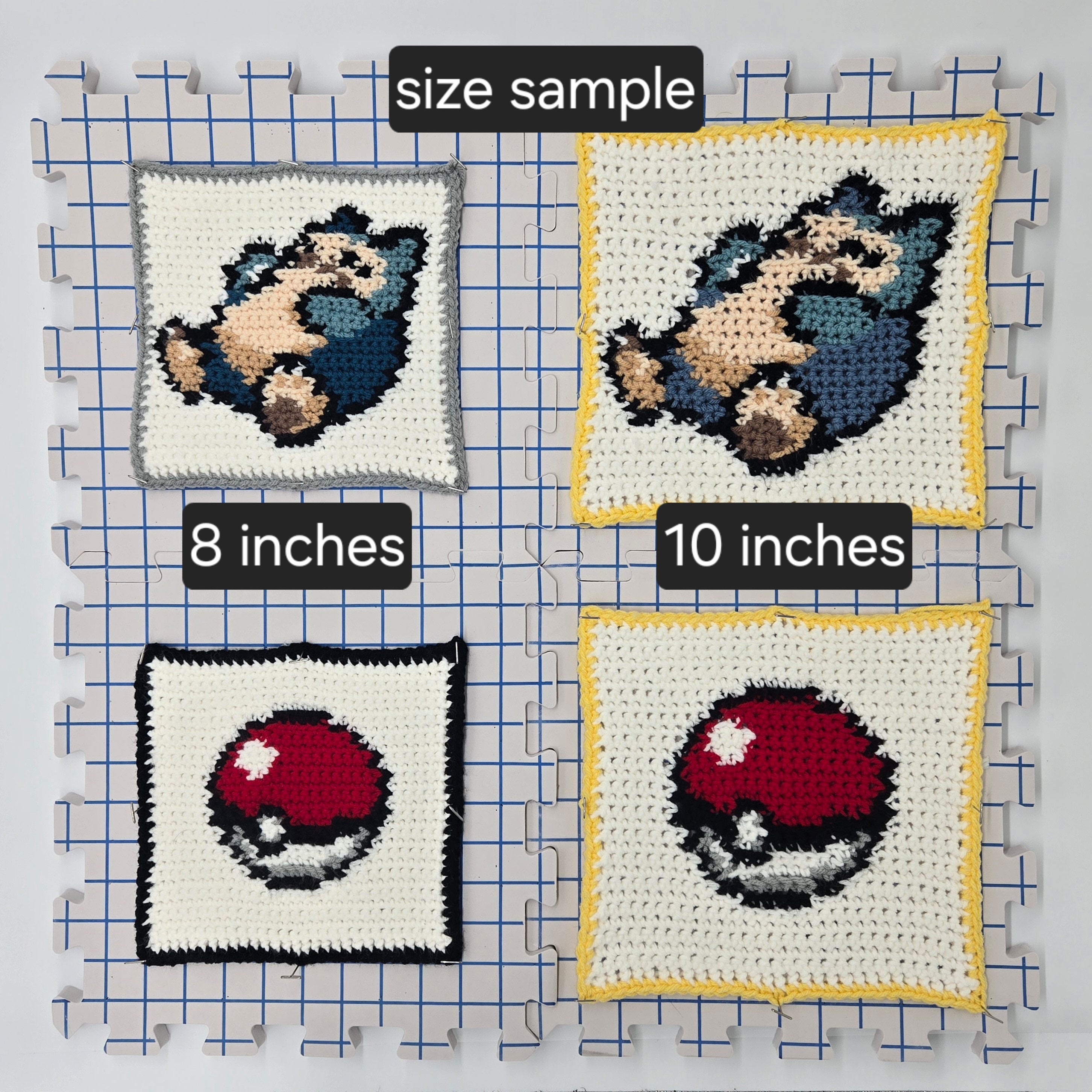 海外ポケセン限定 Legendary Pokemon Pattern 2016 Pokemon Block Series: 0150 Mewtwo Integrated Tapestry Crochet