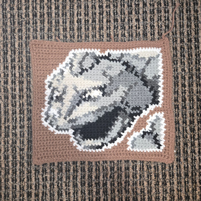 0095 Onix Pokemon Portrait Tapestry Crochet Pattern [Digital Pattern]