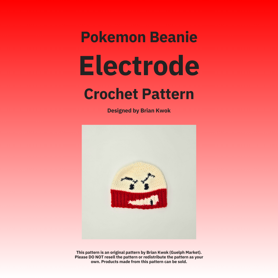 Pokemon Beanie Crochet Pattern - Electrode [Digital Pattern]