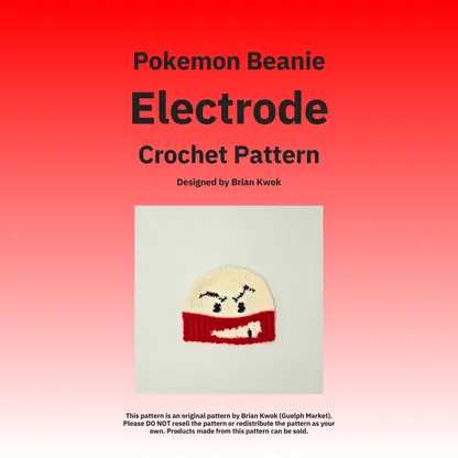 Pokemon Beanie Crochet Pattern - Electrode [Digital Pattern]