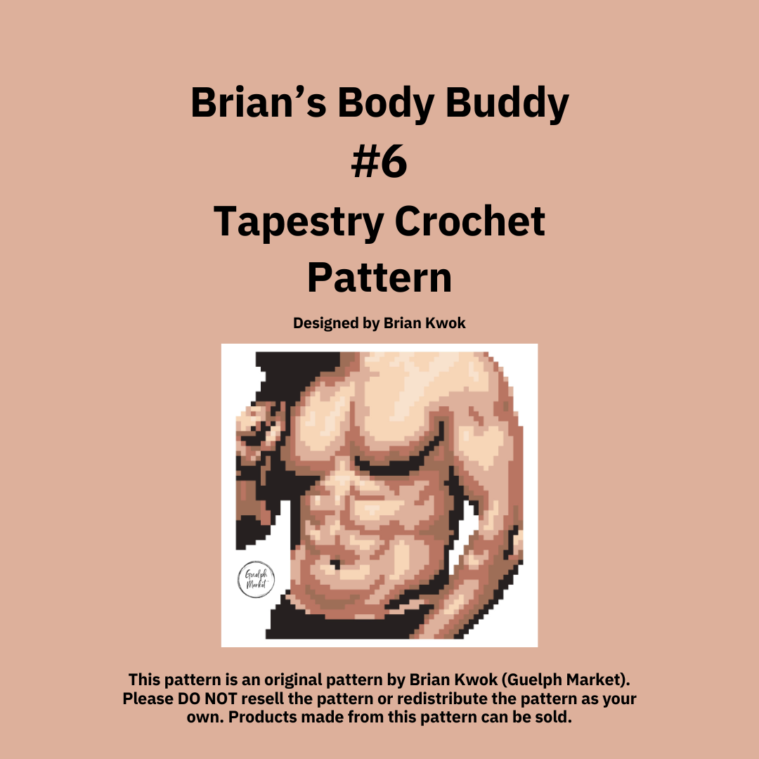 Brian's Body Buddy #6 Tapestry Crochet Pattern [Digital Pattern]