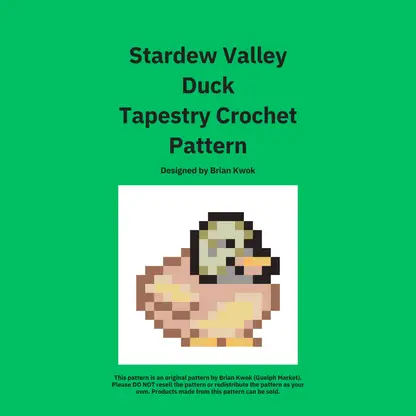 Stardew Valley Duck Tapestry Crochet Pattern [Digital Pattern]
