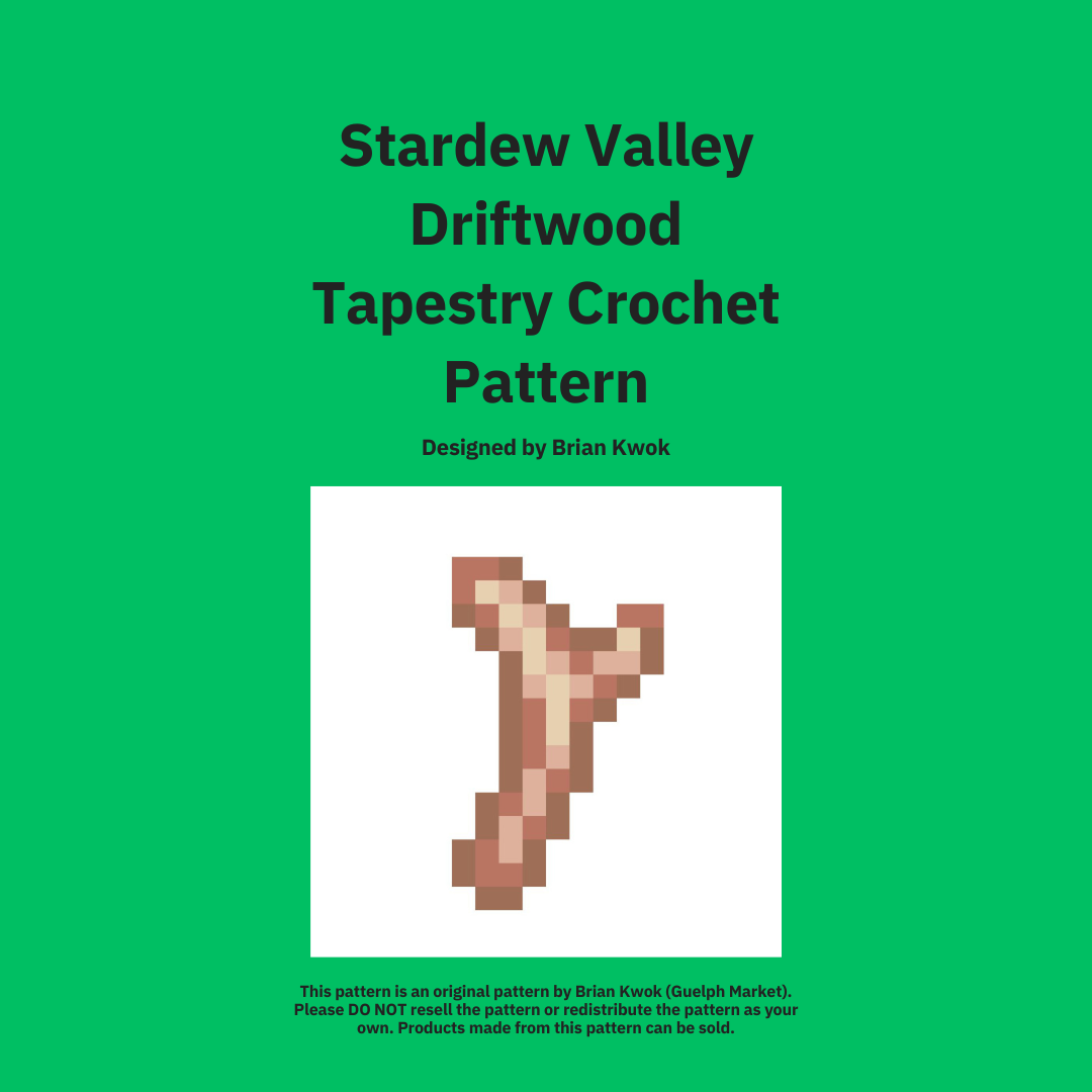 Stardew Valley Driftwood Tapestry Crochet Pattern [Digital Pattern]