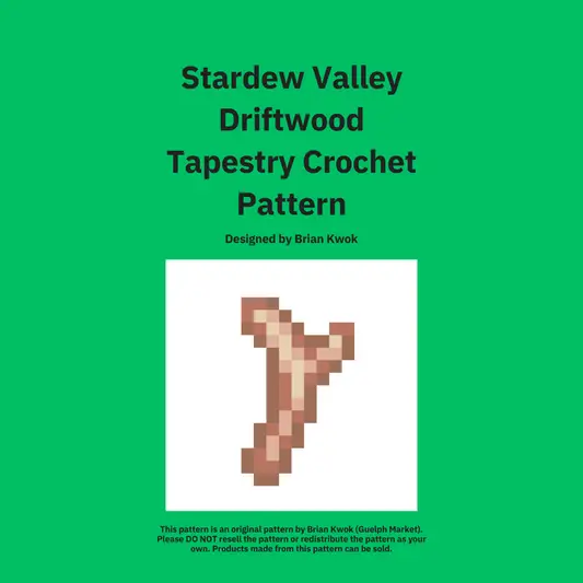 Stardew Valley Driftwood Tapestry Crochet Pattern [Digital Pattern]
