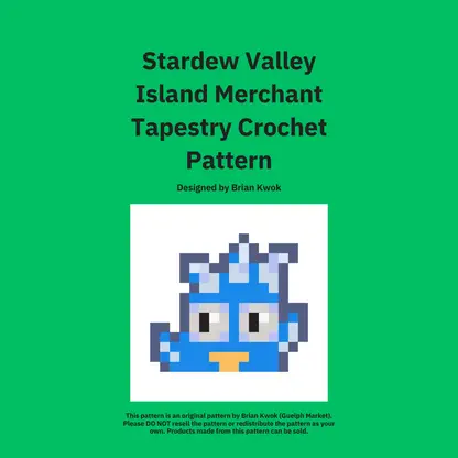 Stardew Valley Island Trader Tapestry Crochet Pattern [Digital Pattern]