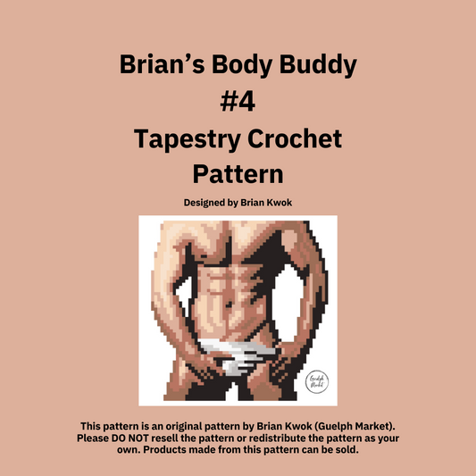 Brian's Body Buddy #4 Tapestry Crochet Pattern [Digital Pattern]