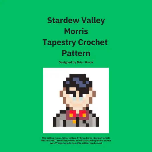 Stardew Valley Morris Tapestry Crochet Pattern [Digital Pattern]