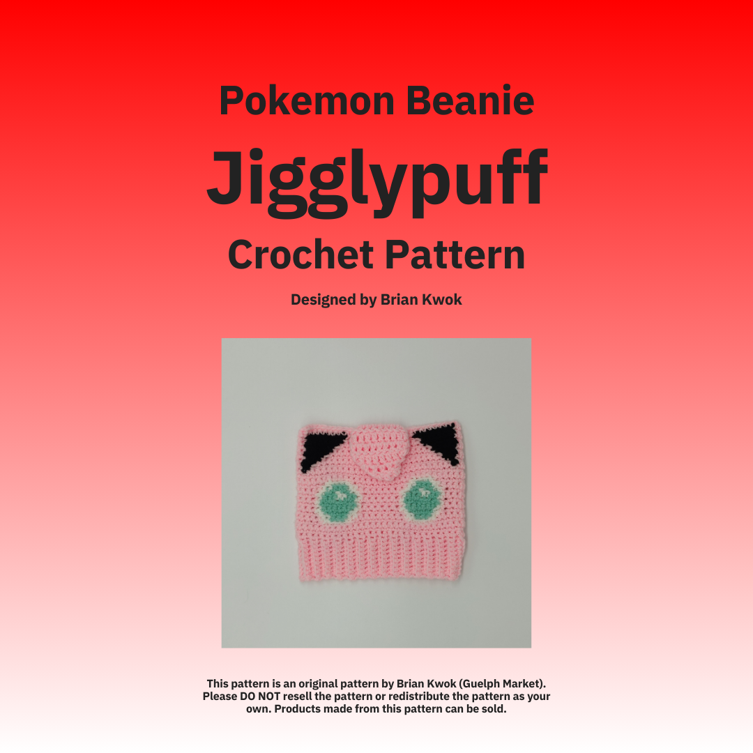 Pokemon Beanie Crochet Pattern - Jigglypuff [Digital Pattern]