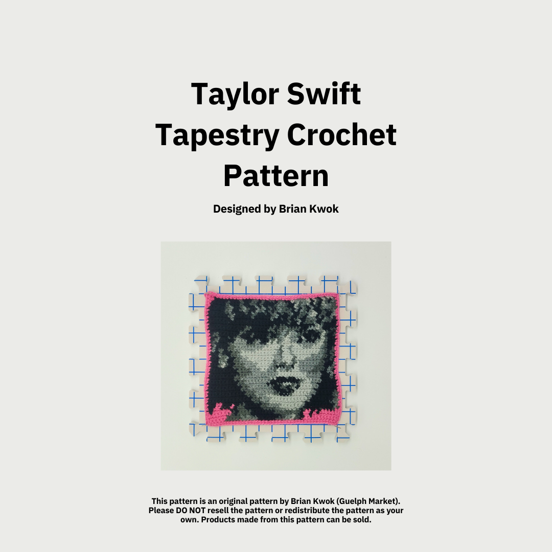 Taylor Swift Portrait Tapestry Crochet Pattern [Digital Pattern]