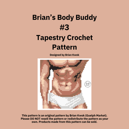 Brian's Body Buddy #3 Tapestry Crochet Pattern [Digital Pattern]