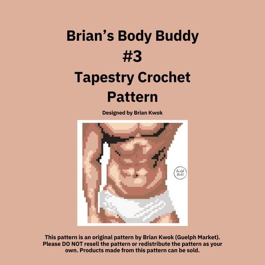 Brian's Body Buddy #3 Tapestry Crochet Pattern [Digital Pattern]