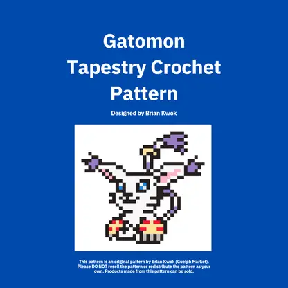 Gatomon Tapestry Crochet Pattern [Digital Pattern]
