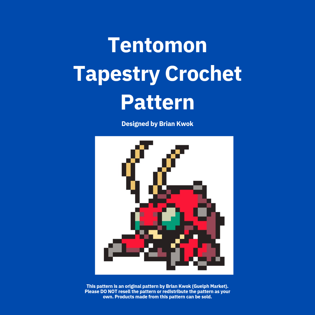 Tentomon Tapestry Crochet Pattern [Digital Pattern]