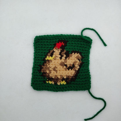 Stardew Valley Brown Chicken Version 2 Tapestry Crochet Pattern [Digital Pattern]