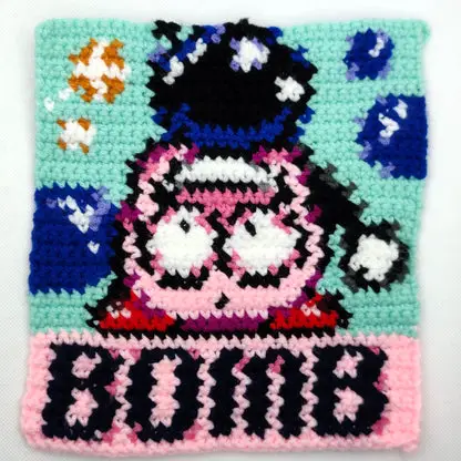 SNES Bomb Kirby Tapestry Crochet Pattern [Digital Pattern]