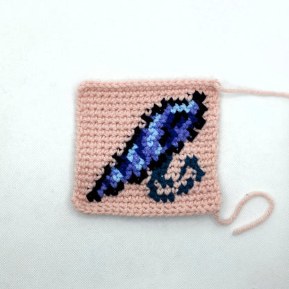 Stardew Valley Mermaid Pendant Tapestry Crochet Pattern [Digital Pattern]