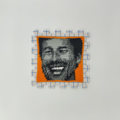 Glenn Powell Portrait Tapestry Crochet Pattern [Digital Pattern]