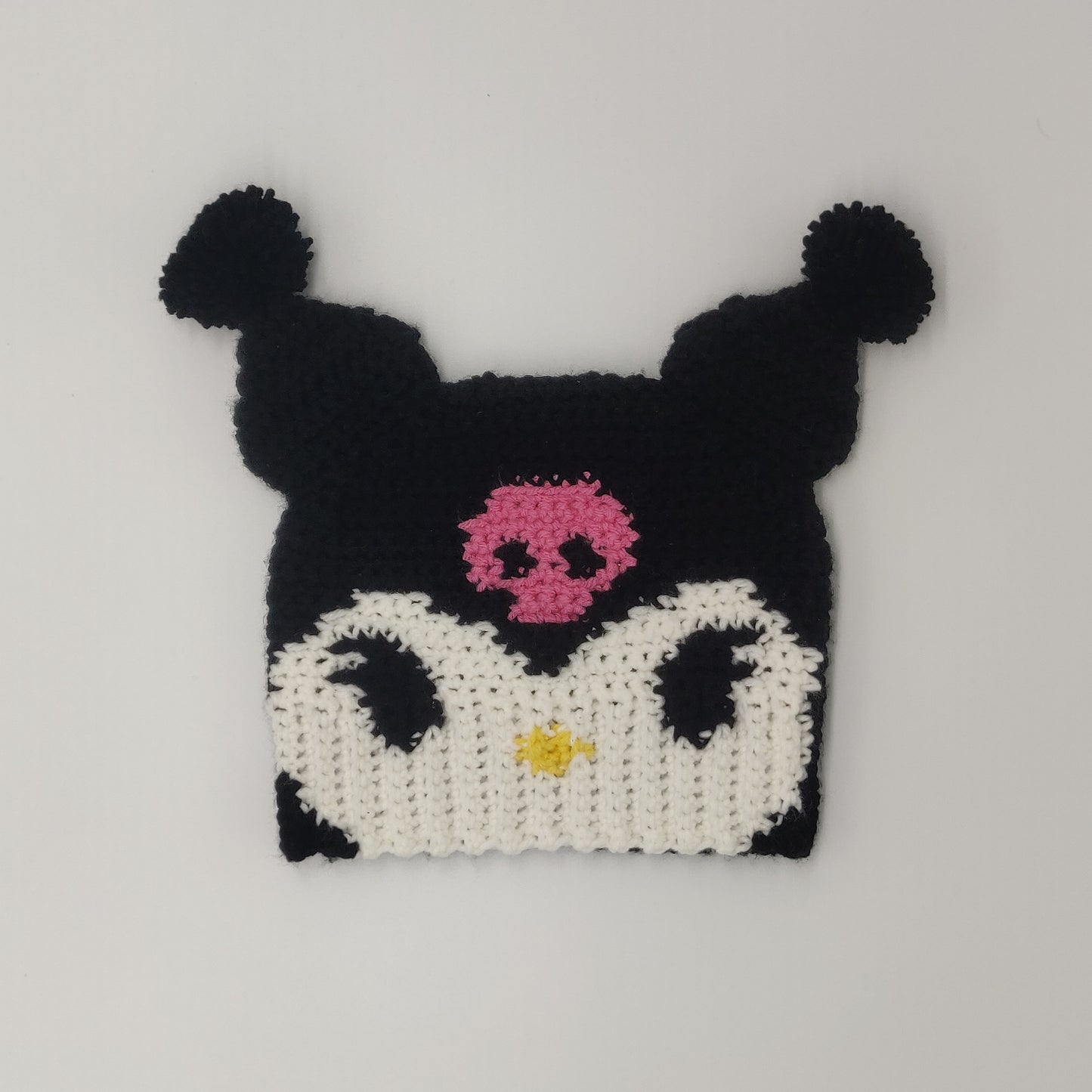 Kuromi Crochet Beanie Hat [Handmade]