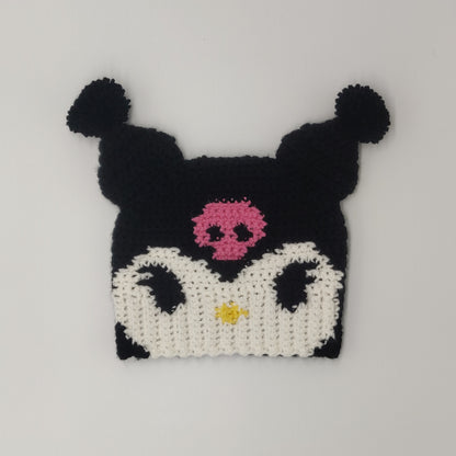 Kuromi Crochet Beanie Hat [Handmade]